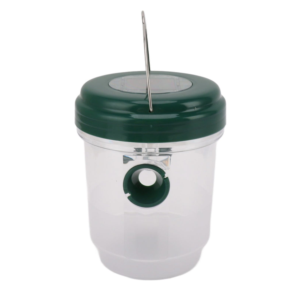 Wasp Catcher LED Solar Powered Waterproof Hornet Traps for Wasp Fruit Fly Garden Terrace Farmland Green