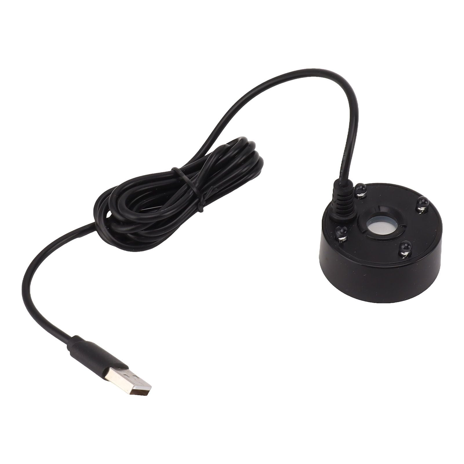 Mist Maker USB Colorful LED Lights 5V Ultra Sound Fountain Atomizer for Pond Rockery Fish Tank Sink Black