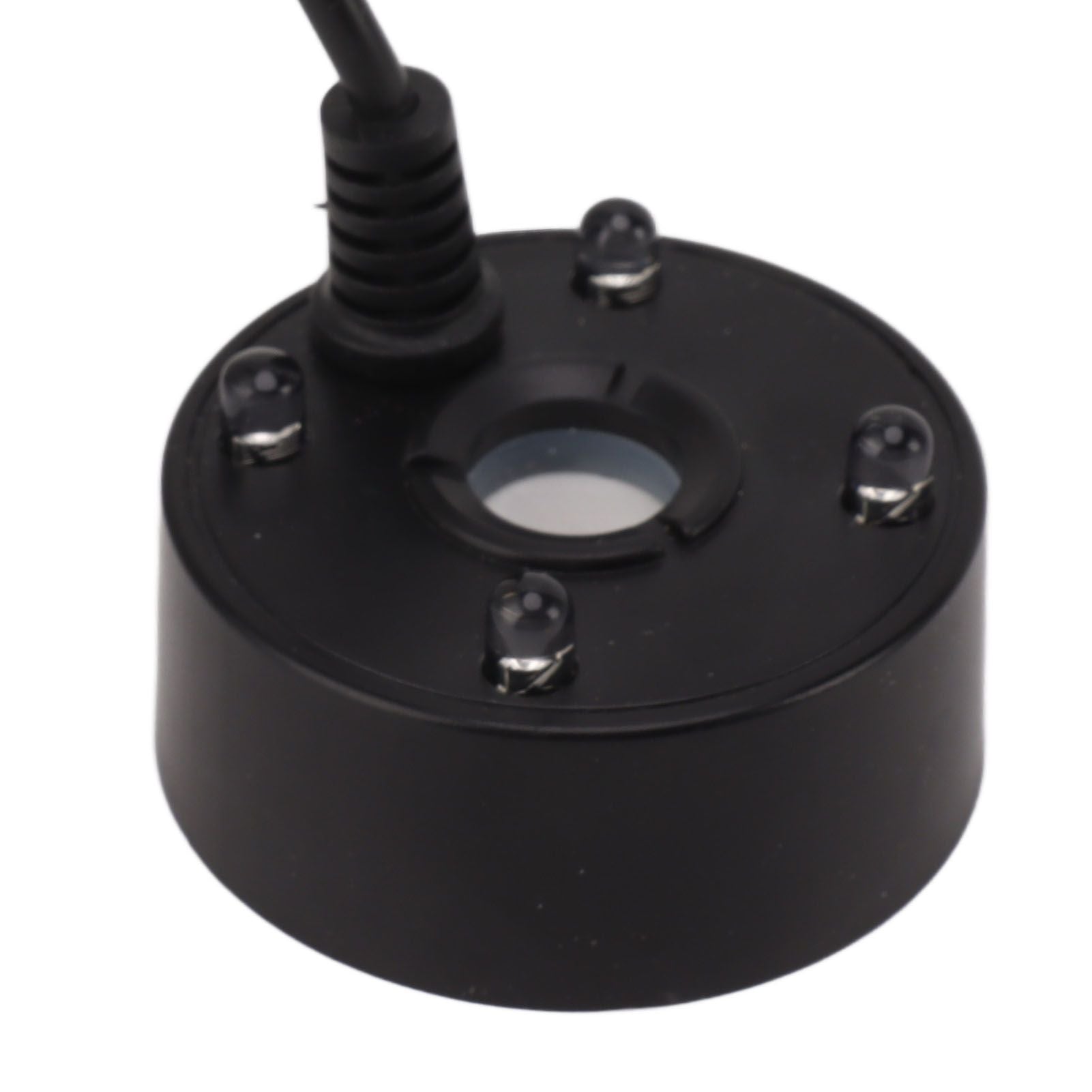 Mist Maker USB Colorful LED Lights 5V Ultra Sound Fountain Atomizer for Pond Rockery Fish Tank Sink Black