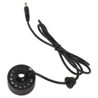 Mist Maker 12LED Beads Colorful DC 5V Interface Waterproof Ultrasound Water Fountain Fogger for Pond Halloween Party