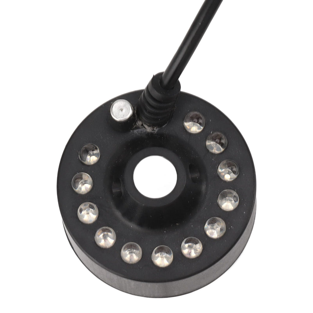 Mist Maker 12LED Beads Colorful DC 5V Interface Waterproof Ultrasound Water Fountain Fogger for Pond Halloween Party