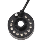 Mist Maker 12LED Beads Colorful DC 5V Interface Waterproof Ultrasound Water Fountain Fogger for Pond Halloween Party
