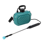 Battery Powered Sprayer 5L Rechargeable Portable Electric Garden Sprayer with Telescopic Wand and Shoulder Strap for Home Lawn Blue