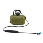 Battery Powered Sprayer 5L Rechargeable Portable Electric Garden Sprayer with Telescopic Wand and Shoulder Strap for Home Lawn Green
