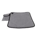 Portable Heated Seat Cushion USB Heated Seat Cushion Adjustable Temperature Heated Chair Cushion for Fishing Camping Light Gray