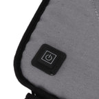 Portable Heated Seat Cushion USB Heated Seat Cushion Adjustable Temperature Heated Chair Cushion for Fishing Camping Light Gray