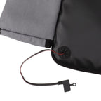Portable Heated Seat Cushion USB Heated Seat Cushion Adjustable Temperature Heated Chair Cushion for Fishing Camping Light Gray