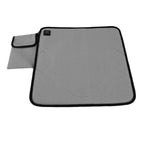 USB Heated Seat Cushion Adjustable Lightweight Heated Stadium Cushion for Camping Fishing Home Office Deep Gray