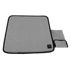 USB Heated Seat Cushion Adjustable Lightweight Heated Stadium Cushion for Camping Fishing Home Office Deep Gray