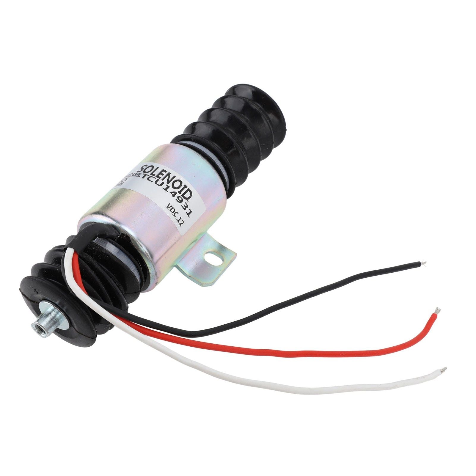 TCU14931 Electric Generator Flameout Solenoid Valve 12V 55mm Fuel Shutoff Solenoid Valve for Machine Processing Hydraulic System