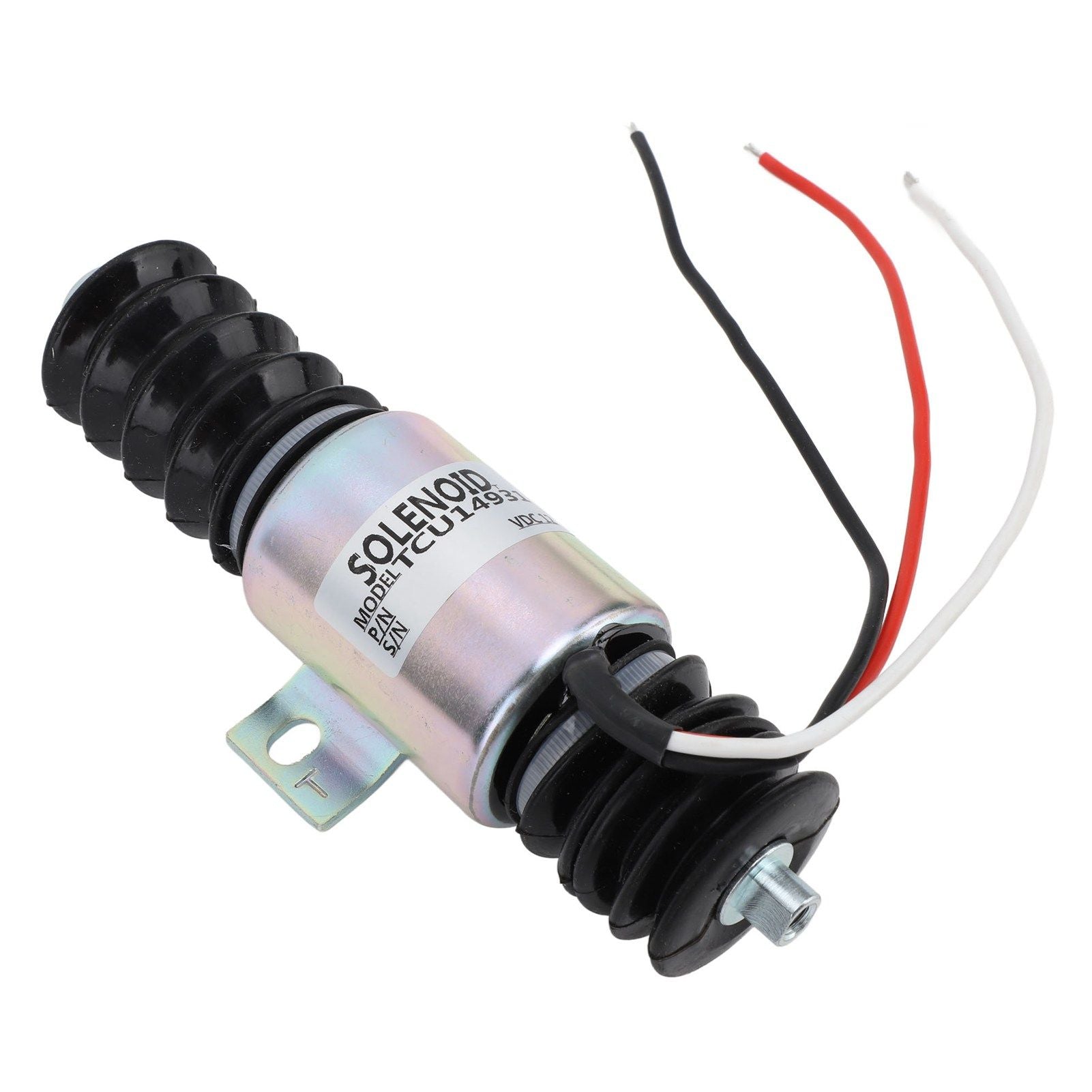 TCU14931 Electric Generator Flameout Solenoid Valve 12V 55mm Fuel Shutoff Solenoid Valve for Machine Processing Hydraulic System
