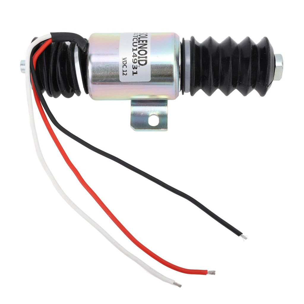 TCU14931 Electric Generator Flameout Solenoid Valve 12V 55mm Fuel Shutoff Solenoid Valve for Machine Processing Hydraulic System