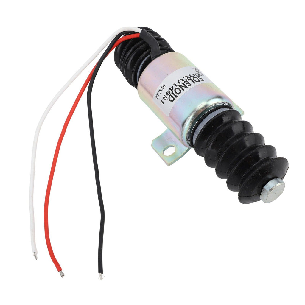 TCU14931 Electric Generator Flameout Solenoid Valve 12V 55mm Fuel Shutoff Solenoid Valve for Machine Processing Hydraulic System