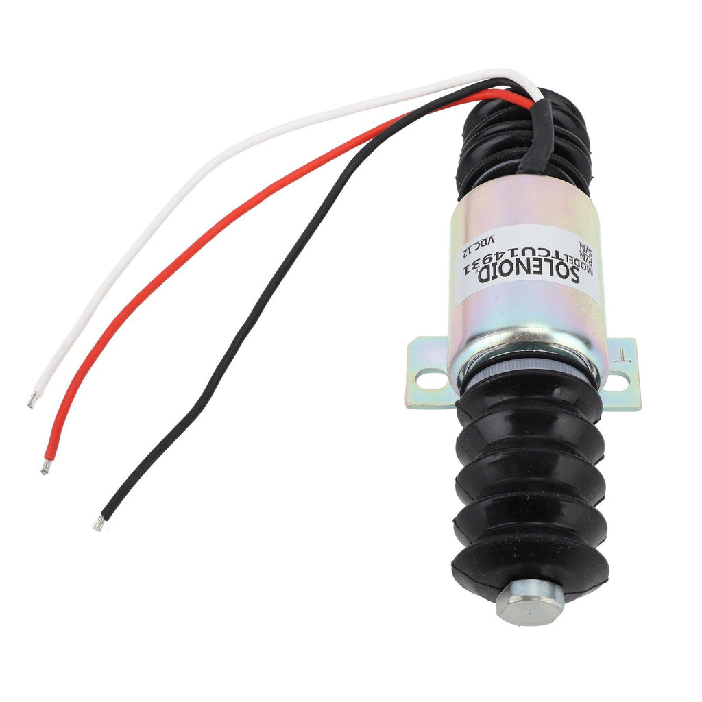 TCU14931 Electric Generator Flameout Solenoid Valve 12V 55mm Fuel Shutoff Solenoid Valve for Machine Processing Hydraulic System