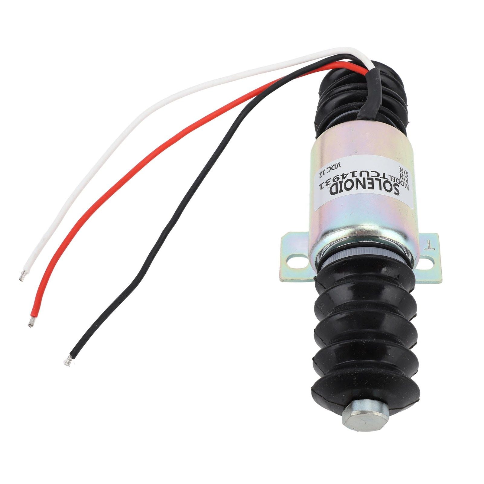 TCU14931 Electric Generator Flameout Solenoid Valve 12V 55mm Fuel Shutoff Solenoid Valve for Machine Processing Hydraulic System