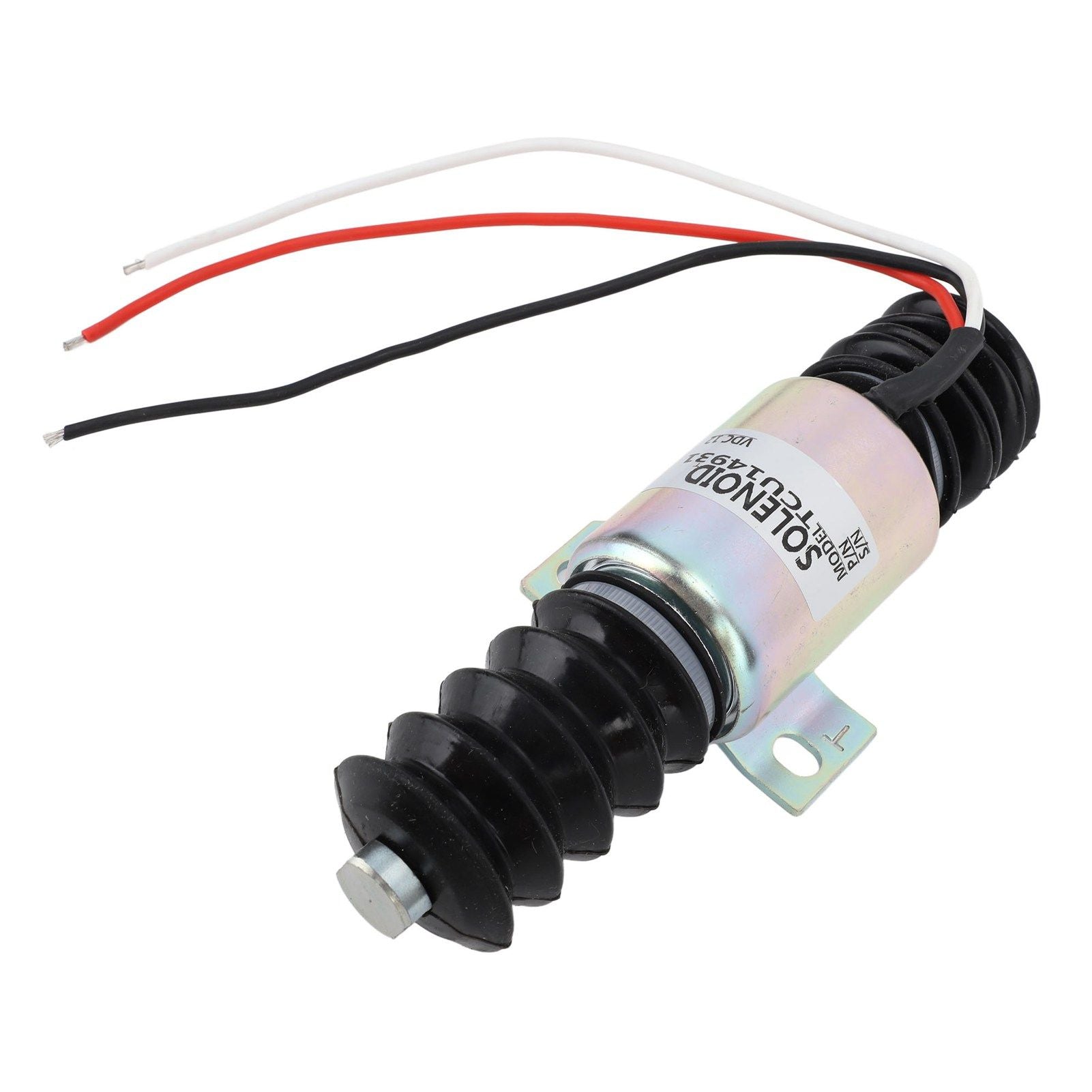 TCU14931 Electric Generator Flameout Solenoid Valve 12V 55mm Fuel Shutoff Solenoid Valve for Machine Processing Hydraulic System