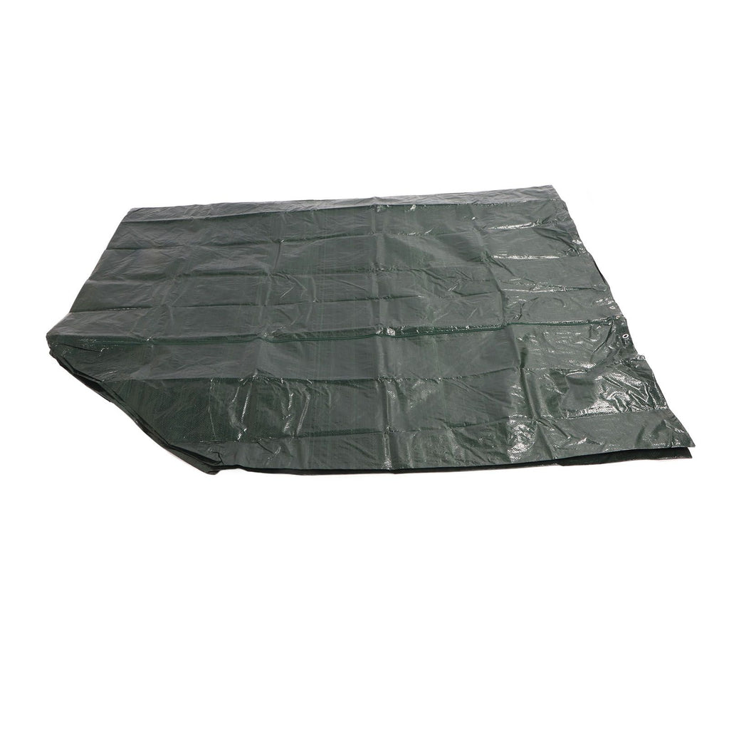2 Seater Outdoor Swing Cover Sunscreen Rainproof PE Patio Swing Chair Cover with Double Zipper