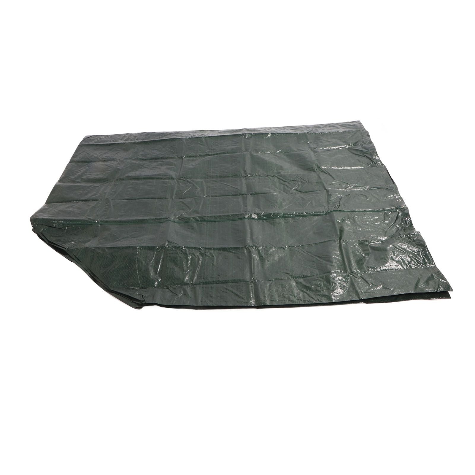 2 Seater Outdoor Swing Cover Sunscreen Rainproof PE Patio Swing Chair Cover with Double Zipper