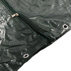 2 Seater Outdoor Swing Cover Sunscreen Rainproof PE Patio Swing Chair Cover with Double Zipper