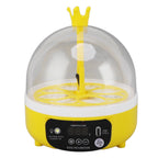 Mini Egg Incubator for Home Automatic Temperature Humidity Control 4 Eggs Candler Poultry Hatching Machine for Chickens Ducks Pigeons Auto Turning