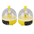 Mini Egg Incubator for Home Automatic Temperature Humidity Control 4 Eggs Candler Poultry Hatching Machine for Chickens Ducks Pigeons Auto Turning