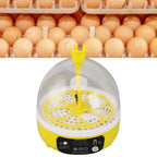 Mini Egg Incubator for Home Automatic Temperature Humidity Control 4 Eggs Candler Poultry Hatching Machine for Chickens Ducks Pigeons Auto Turning