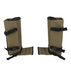 1 Pair Snake Gaiters Polyester Fiber Breathable Lightweight Snake Proof Leg Cover for Hiking Camping Mountaineering OD Green