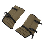 1 Pair Snake Gaiters Polyester Fiber Breathable Lightweight Snake Proof Leg Cover for Hiking Camping Mountaineering OD Green
