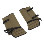1 Pair Snake Gaiters Polyester Fiber Breathable Lightweight Snake Proof Leg Cover for Hiking Camping Mountaineering OD Green