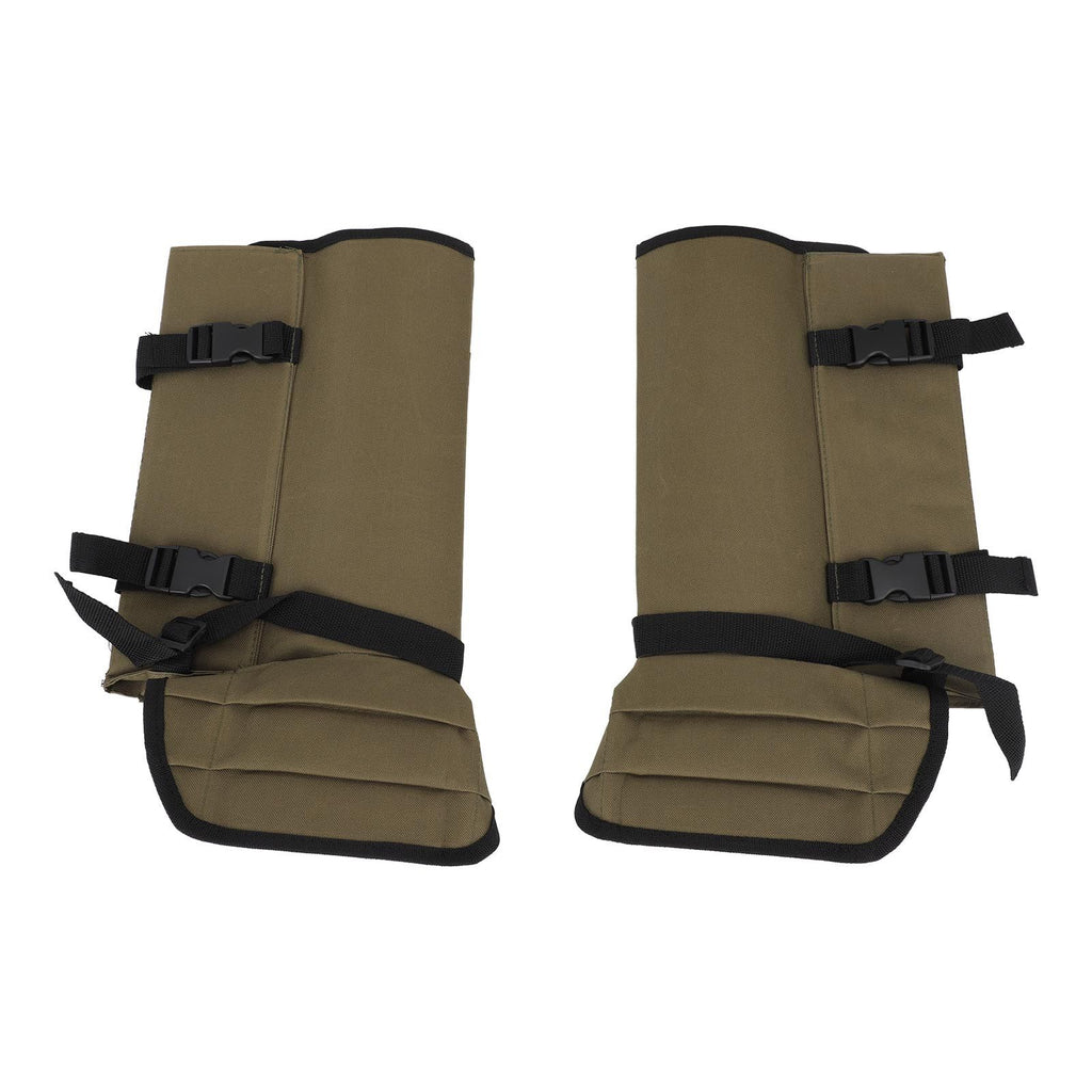 1 Pair Snake Gaiters Polyester Fiber Breathable Lightweight Snake Proof Leg Cover for Hiking Camping Mountaineering OD Green