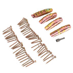 50 Sets Fence Wire Fasteners Carbon Steel Zinc Plated Rust Proof Wire Fencing Staples with Hex Socket Wrench for Repairing Fence