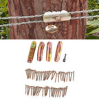 50 Sets Fence Wire Fasteners Carbon Steel Zinc Plated Rust Proof Wire Fencing Staples with Hex Socket Wrench for Repairing Fence