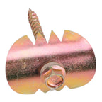 50 Sets Fence Wire Fasteners Carbon Steel Zinc Plated Rust Proof Wire Fencing Staples with Hex Socket Wrench for Repairing Fence