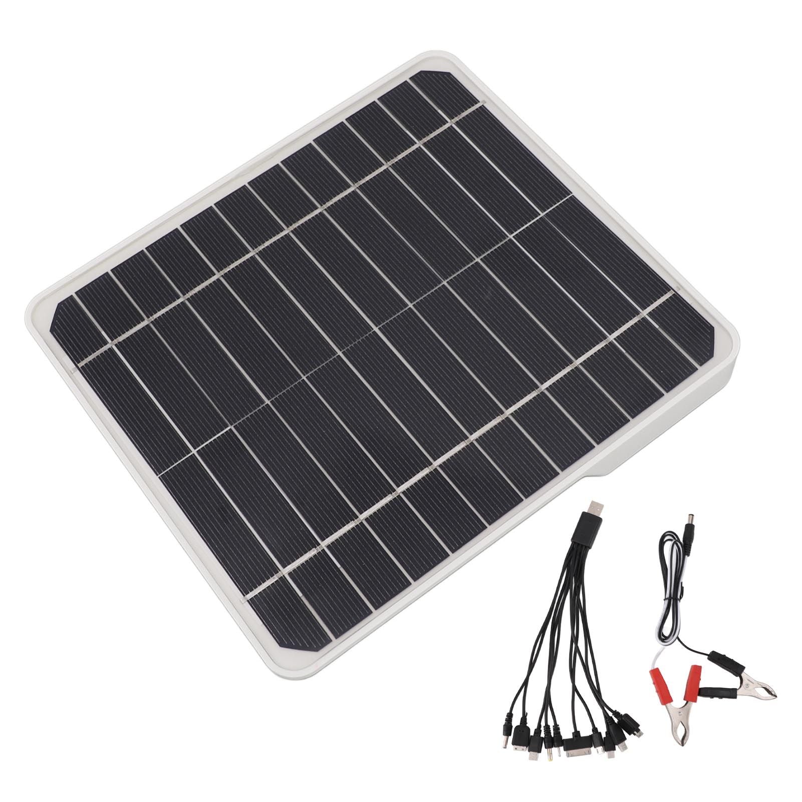 10W 12V Solar Panel Car Battery Charger 10 Watt 12 Volt Solar Panel for Charging Cars Mobile Phone Batteries