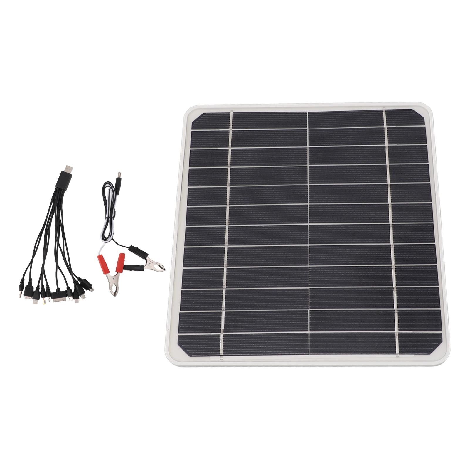 10W 12V Solar Panel Car Battery Charger 10 Watt 12 Volt Solar Panel for Charging Cars Mobile Phone Batteries