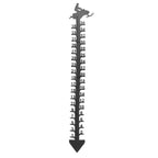 36 Inch Snow Gauge Outdoor Large Iron Snowfall Measuring Gauge Stick Outdoor Snow Depth Measure Rod for Garden Yard Christmas Decorations