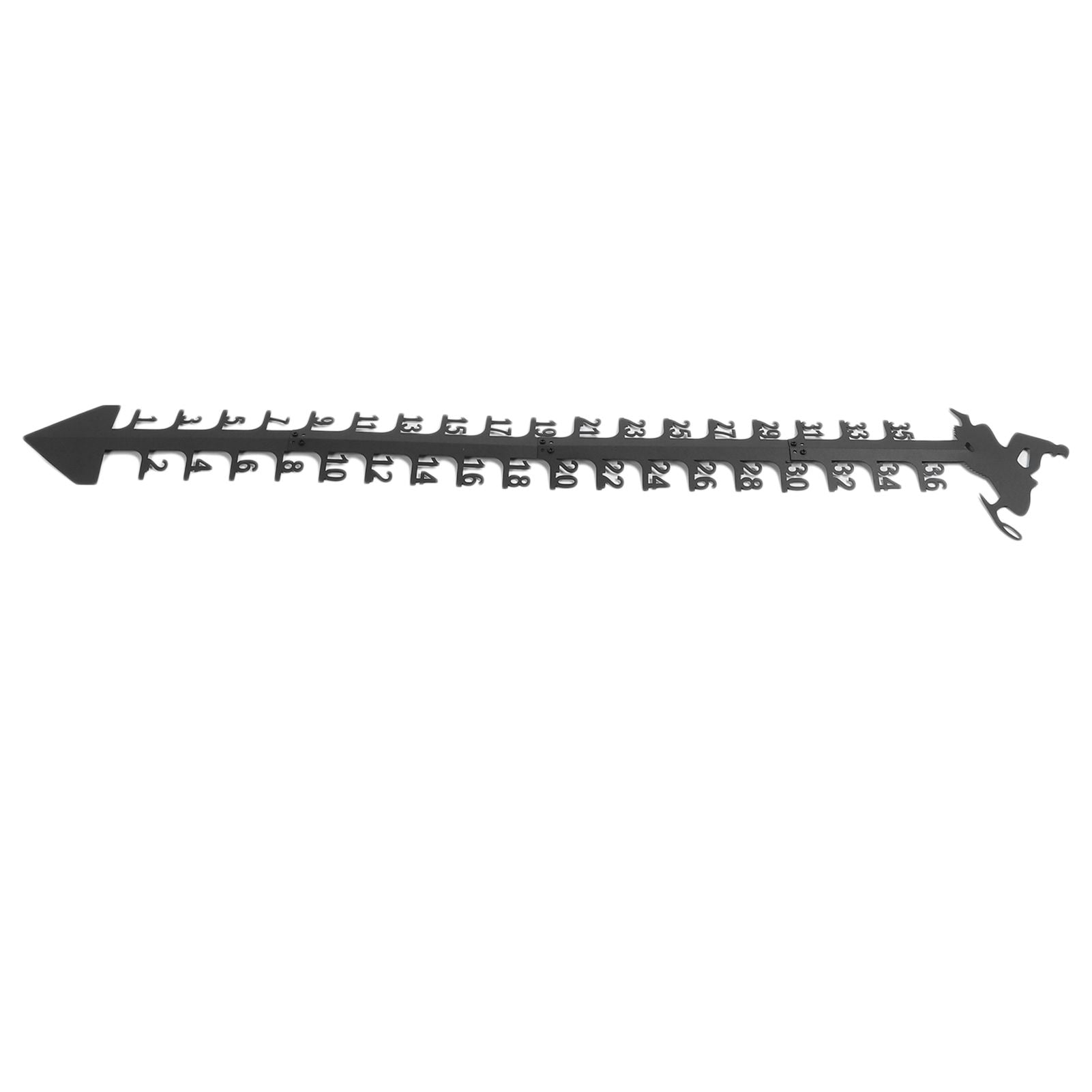 36 Inch Snow Gauge Outdoor Large Iron Snowfall Measuring Gauge Stick Outdoor Snow Depth Measure Rod for Garden Yard Christmas Decorations