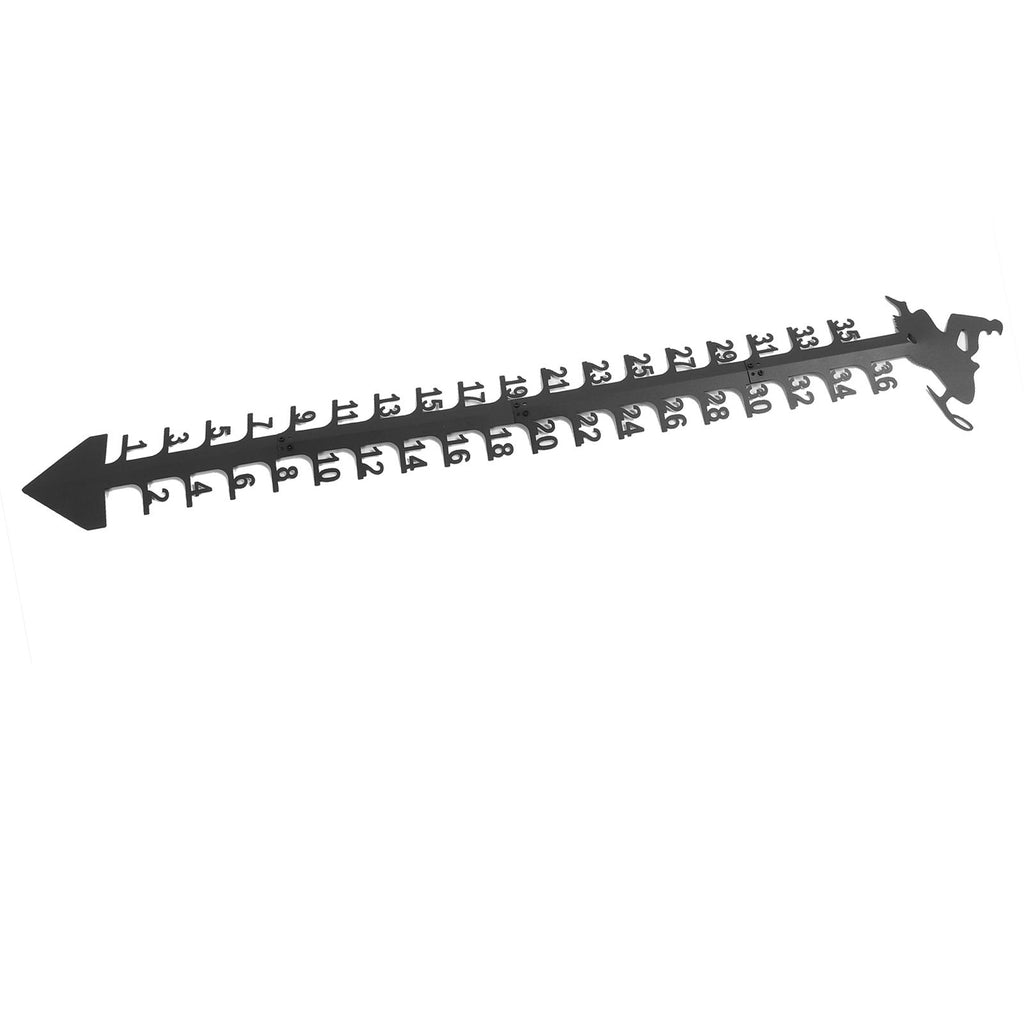 36 Inch Snow Gauge Outdoor Large Iron Snowfall Measuring Gauge Stick Outdoor Snow Depth Measure Rod for Garden Yard Christmas Decorations