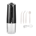240ml Portable Oral Irrigator 3‑Mode USB Rechargeable Water Dental Floss Waterproof Tooth Cleaner with 1 NozzleBlack