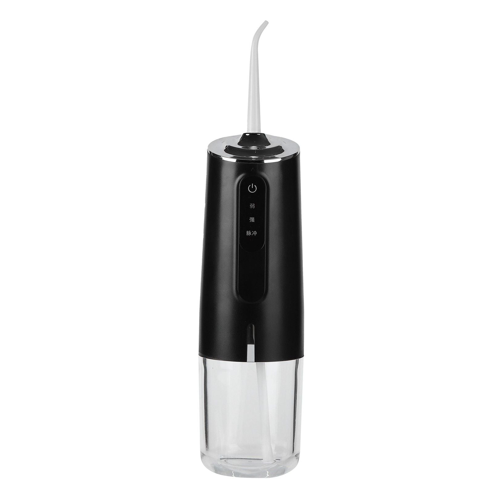 240ml Portable Oral Irrigator 3‑Mode USB Rechargeable Water Dental Floss Waterproof Tooth Cleaner with 1 NozzleBlack
