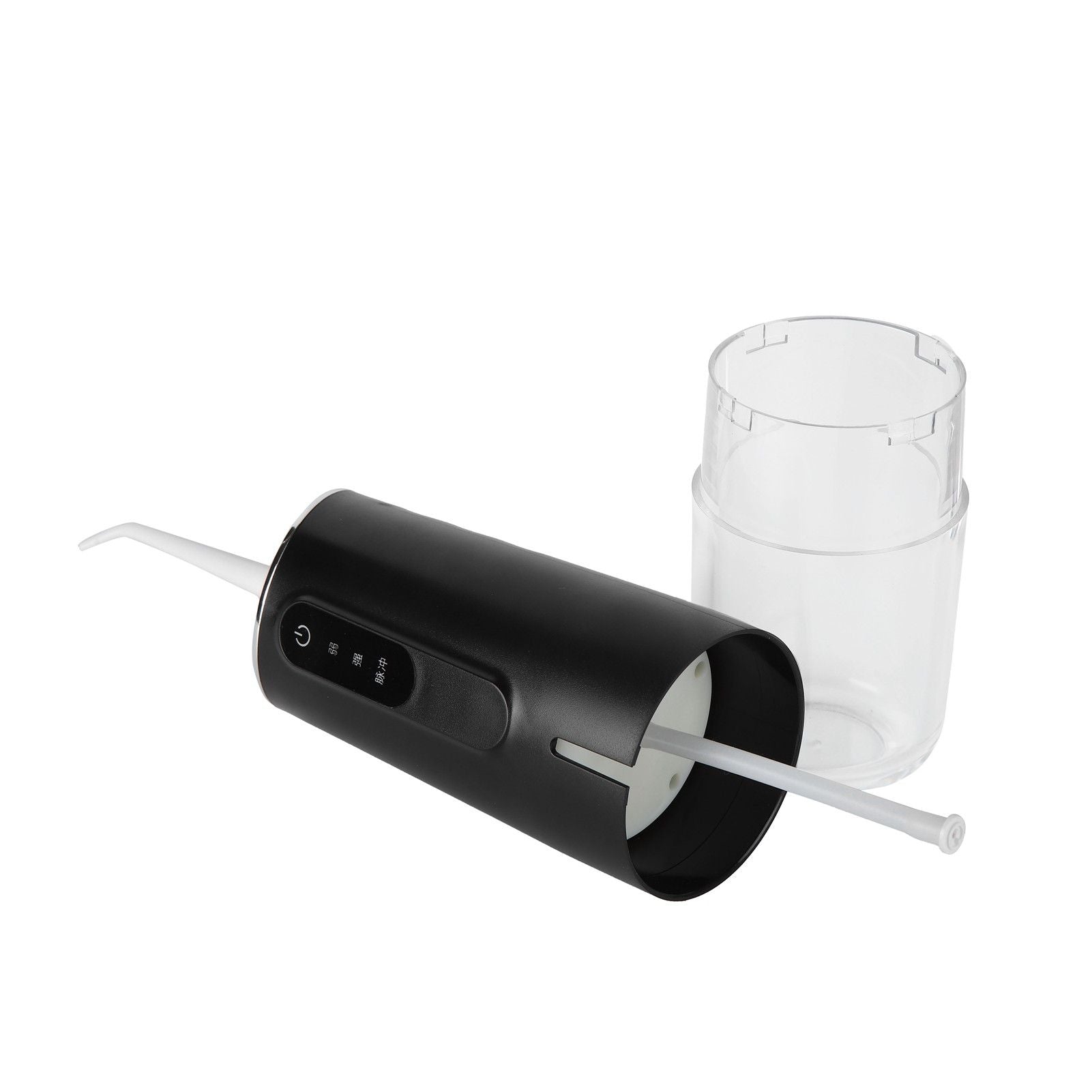 240ml Portable Oral Irrigator 3‑Mode USB Rechargeable Water Dental Floss Waterproof Tooth Cleaner with 1 NozzleBlack