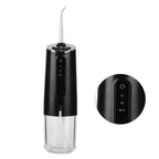 240ml Portable Oral Irrigator 3‑Mode USB Rechargeable Water Dental Floss Waterproof Tooth Cleaner with 1 NozzleBlack