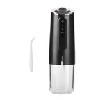 240ml Portable Oral Irrigator 3‑Mode USB Rechargeable Water Dental Floss Waterproof Tooth Cleaner with 1 NozzleBlack