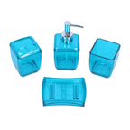 4PCS Bathroom Set Soap Dispenser Toothbrush Holder Wash Cup Soap Dish Bathroom Supplies