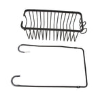 Over The Toilet Storage Shelf Large Capacity Aluminum Toilet Storage Basket Metal Bathroom Storage Organizer Black
