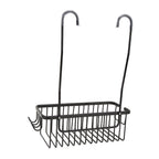 Over The Toilet Storage Shelf Large Capacity Aluminum Toilet Storage Basket Metal Bathroom Storage Organizer Black