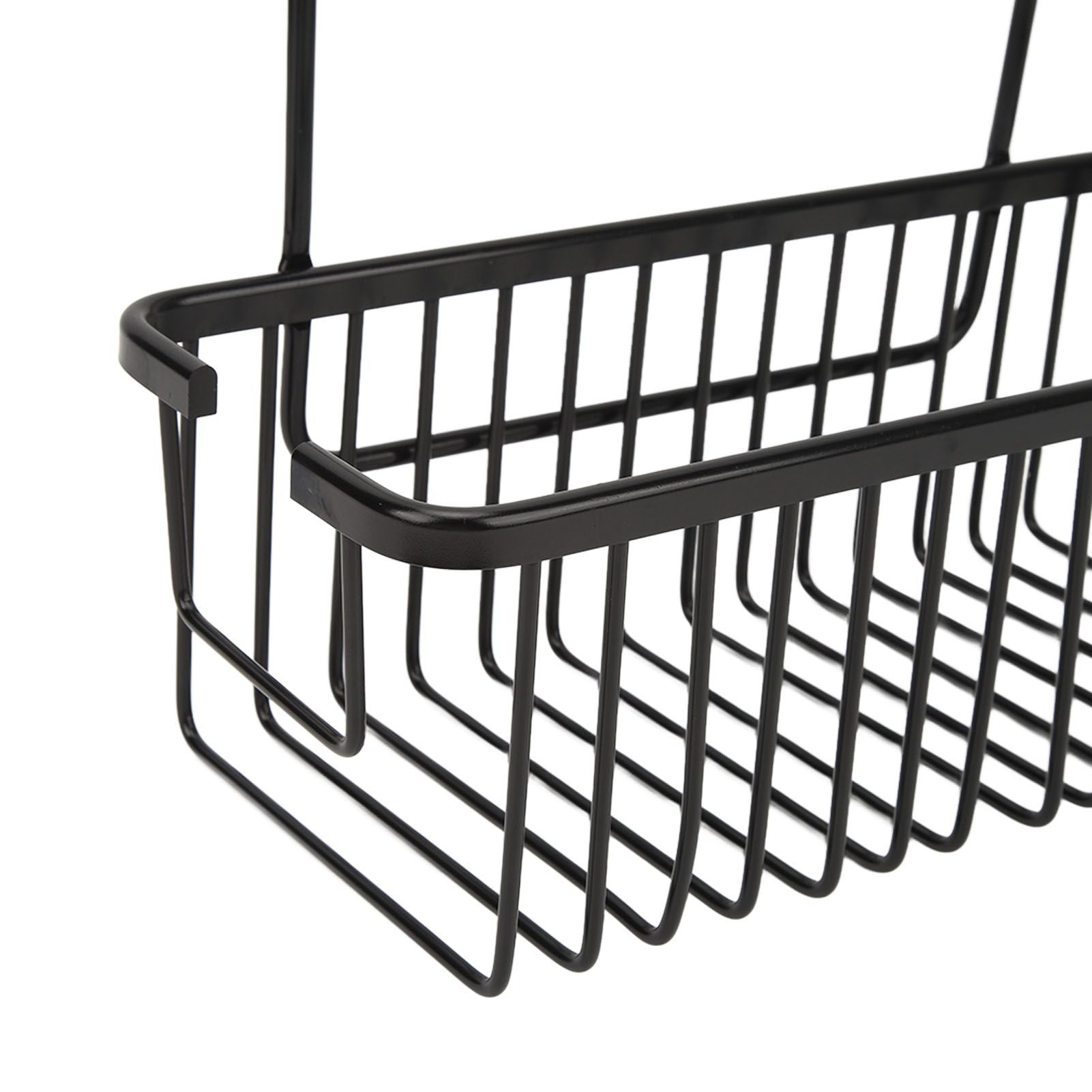 Over The Toilet Storage Shelf Large Capacity Aluminum Toilet Storage Basket Metal Bathroom Storage Organizer Black
