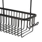 Over The Toilet Storage Shelf Large Capacity Aluminum Toilet Storage Basket Metal Bathroom Storage Organizer Black