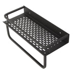 Shower Caddy Grey Shower Organizer Shelf Easy Install Aluminium Alloy Large Capacity Shower Accessory for Bathroom Home 30cm / 11.8in