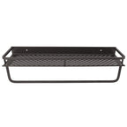 Shower Caddy Grey Shower Organizer Shelf Easy Install Aluminium Alloy Large Capacity Shower Accessory for Bathroom Home 50cm / 19.7in